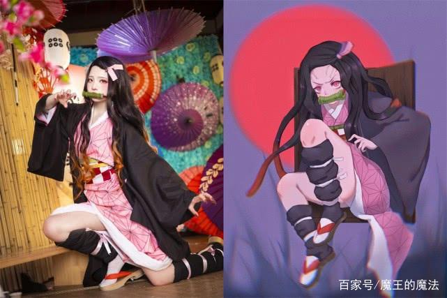 祢豆子的5种形态，可爱呆萌把人融化，看完之后你只想先把她带走