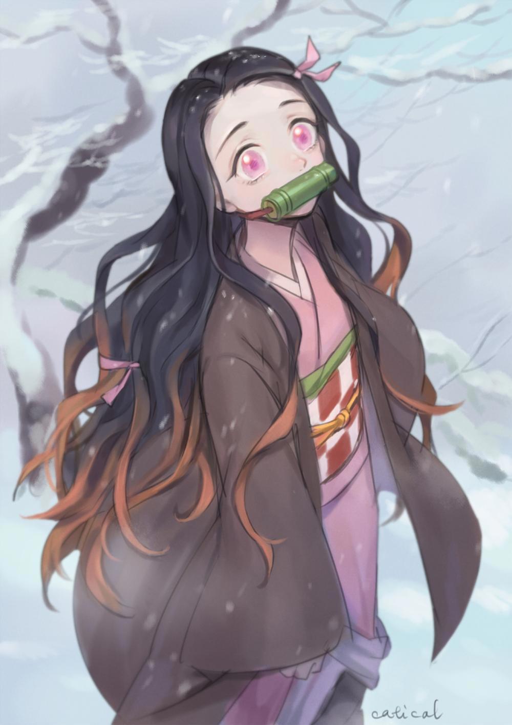 《鬼灭之刃》高清壁纸！可爱卖萌的祢豆子却是战斗力强大的女汉子