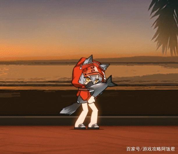明日方舟：5星特种红新皮肤飞刀捕鱼，可和孑哥搭伙卖鱼
