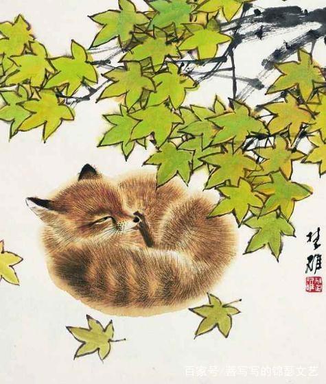 画家这样画狐狸，好乖！最后一张像不像白蛇缘起中的小狐狸？