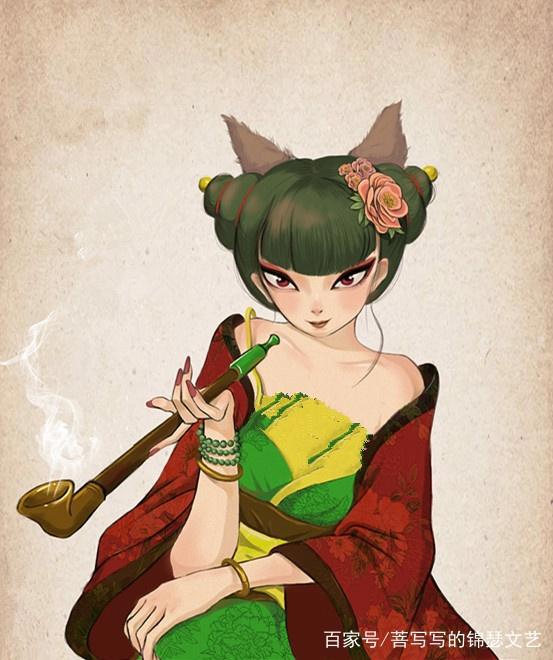 看了白蛇缘起，网友都开始画美丽的小狐狸，姿态各异，哪个最像？